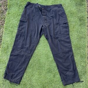 US Military Pants Mens‎ XXL Long Tactical Twill Cargo Hiking Double Knee Black